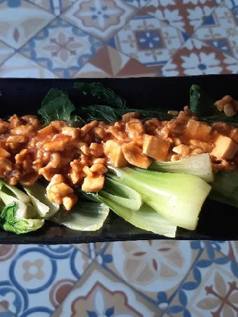 Recipe Pokcoy siram ayam tahu the Delicious Delicious