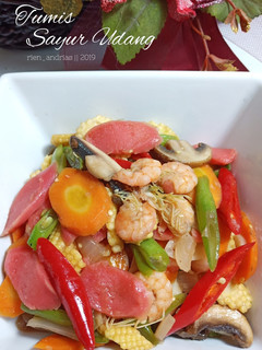 Foto resep Tumis sayur udang