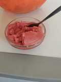 Helado de sandía, frutilla
