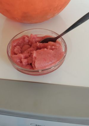 Una foto de Helado de sandía, frutilla