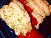 A picture of lobster tails