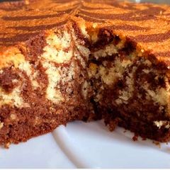 A picture of Chocolate Marble cake (zebra cake).