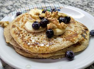 Una foto de Hot cakes fit