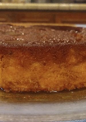 Una foto de Flan de elote