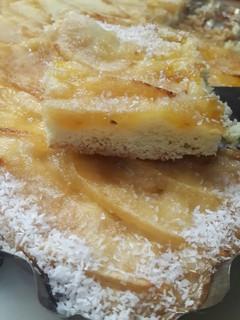 Una foto de Tarta de manzana fácil (sin manteca)🍎🍏