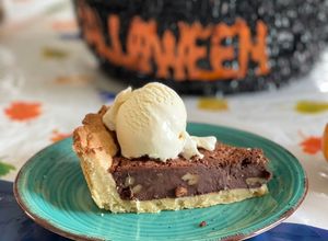 Φωτογραφία της συνταγής Chocolate fudge pie (Σοκολατόπιτα)