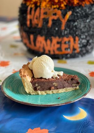 Φωτογραφία της συνταγής Chocolate fudge pie (Σοκολατόπιτα)