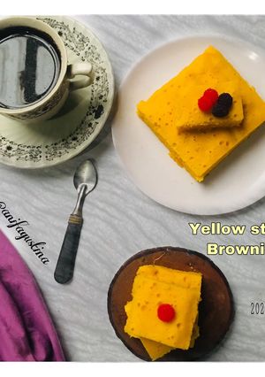 Foto resep Yellow steam Brownies