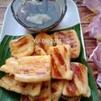 Colenak saus gula merah Kelapa muda