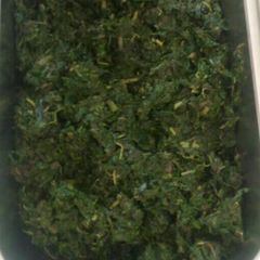 A picture of Steamed spinach.