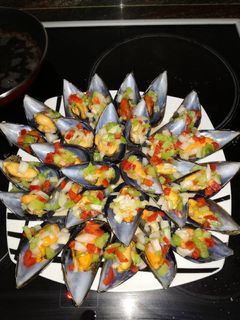 Una foto de Mejillones a la vinagreta