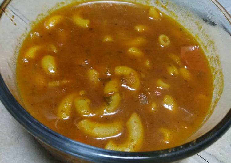 Hot Macaroni Soup