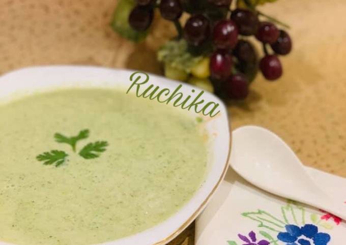 Steps to Make Super Quick Homemade Broccoli Nutty Soup