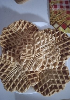 Una foto de Waffles de banana y avena!!