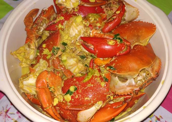Cara Membuat Kepiting santan kuning Menu Enak Dan Mudah Dibuat