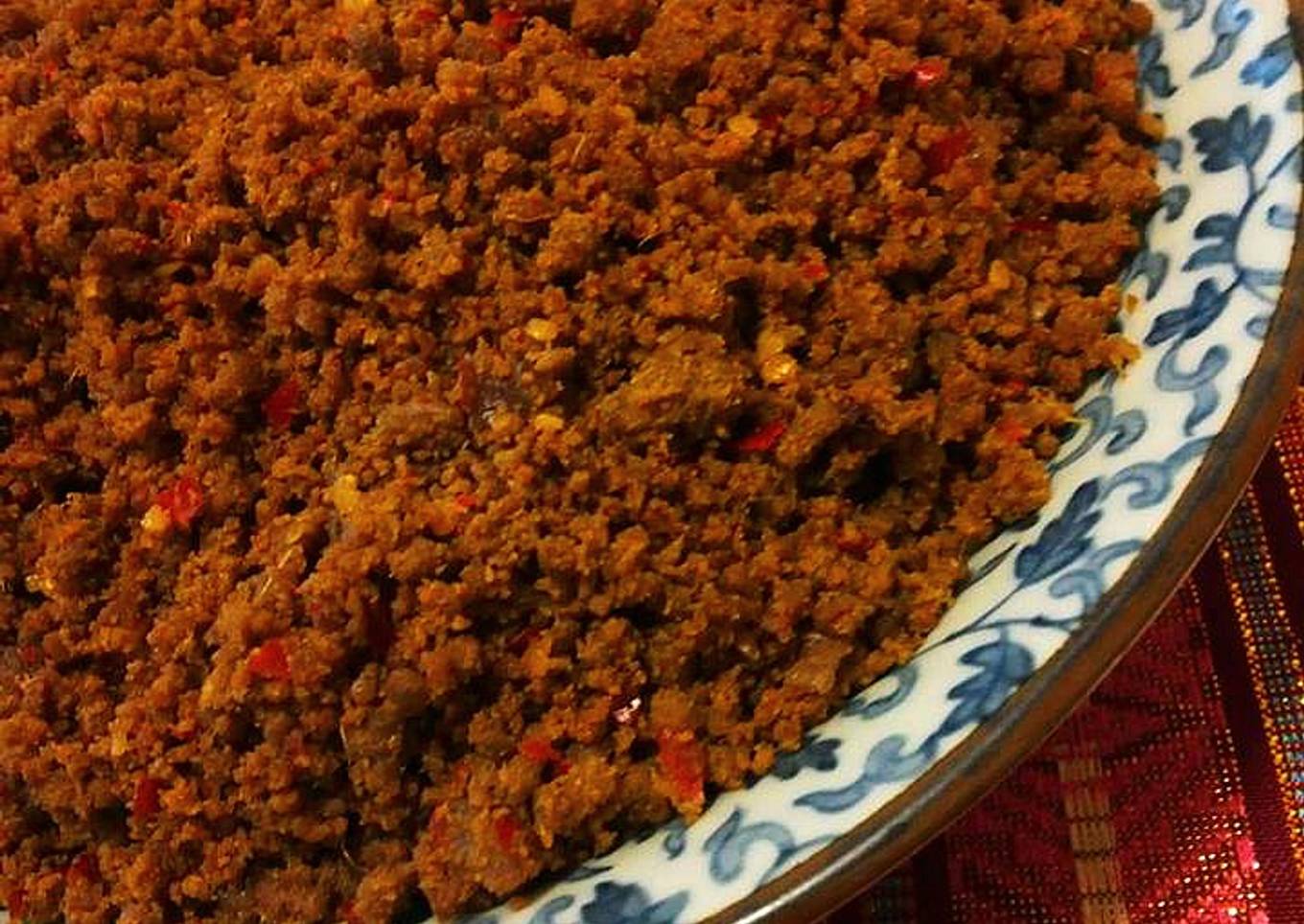 Cara Gampang Membuat Abon rendang, Menggugah Selera