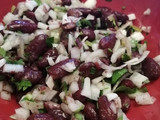 Ensalada de porotos rojos