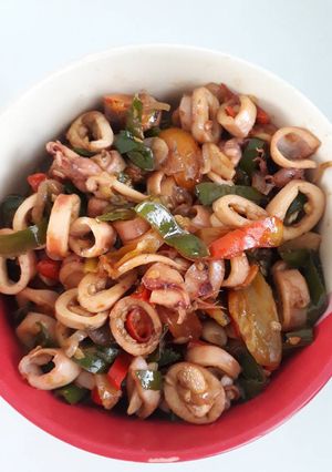 Foto resep Oseng cumi asin mudah cepat yummii😄