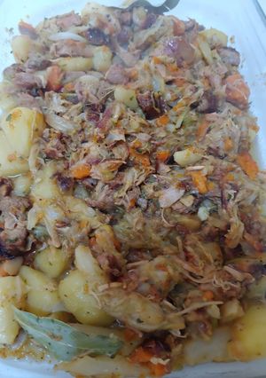 Una foto de Ropa vieja, comida de aprovechamiento