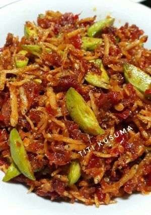 Foto resep Sambel goreng teri petai
