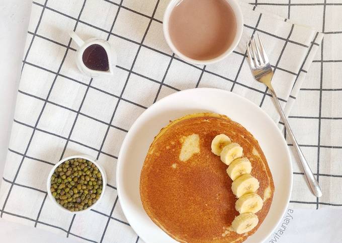 Langkah Mudah untuk Membuat Gluten Free Mung Bean Pancake / Pancake Kacang Hijau yang Menggugah Selera