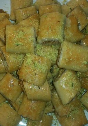 صورة لوصفة بقلاوة بالجوز