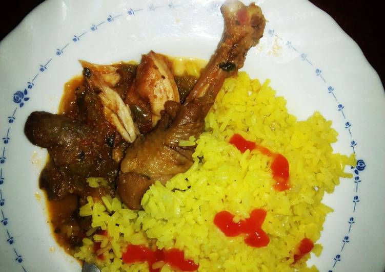 Recipe of Perfect Rice and Chicken(Kuku kienyeji)