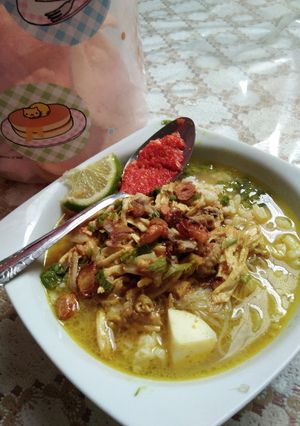 Foto resep Soto ayam kuah kacang endesss