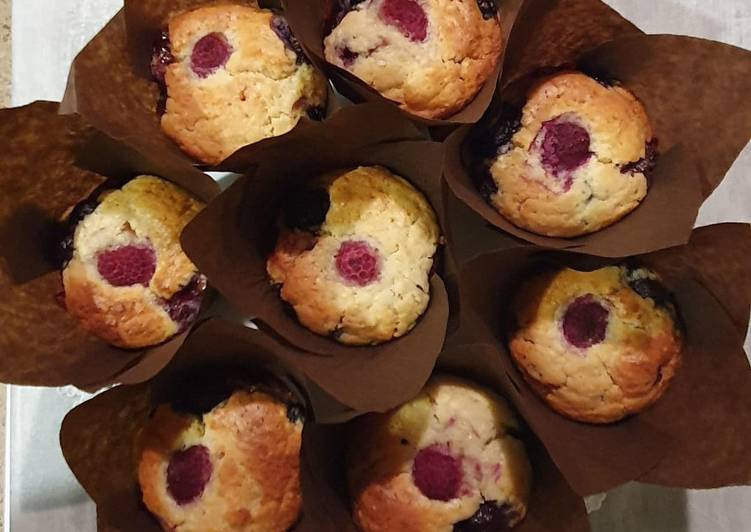 Comment faire Préparer Savoureux Muffins aux fruits rouges