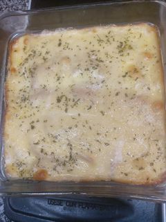 Una foto de Pastel de papas con jamón y queso