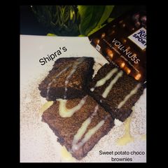 A picture of Sweet potato Choco Brownies.