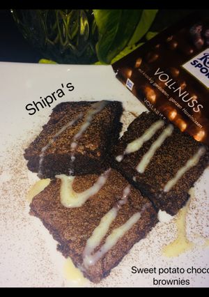 A picture of Sweet potato Choco Brownies.