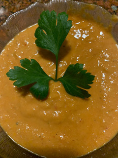 Una foto de Hummus de GARBANZO y Morrón ROJO