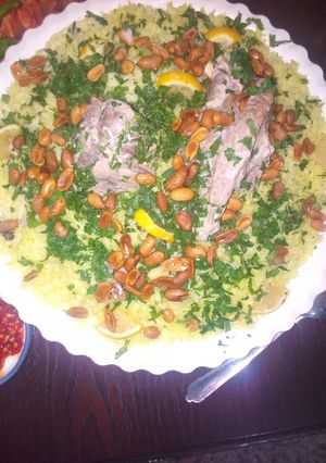 صورة لوصفة منسف باللحمة