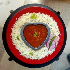 A picture of Rajma chawal.