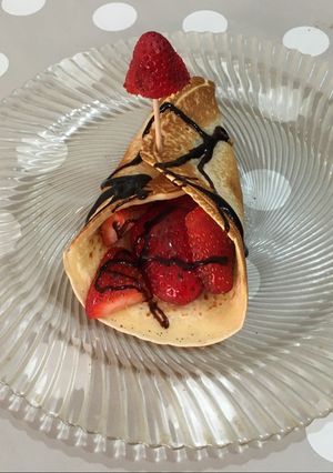 صورة لوصفة كريپ الفراولة 🍓