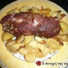 Pork roast with rosemary and beer A picture of Pork roast with rosemary and beer.