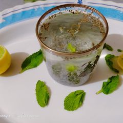 A picture of Lemon chia shikanji.