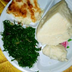 Ugali WA Mayai na Sukuma A picture of Ugali WA Mayai na Sukuma.