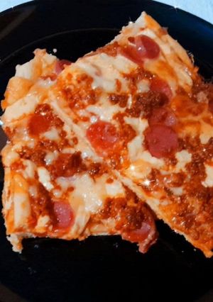 Una foto de Pizza