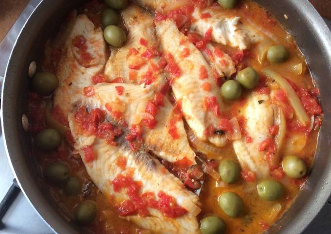 Pescado a la veracruzana Receta de Karola Martinez- Cookpad