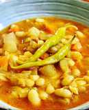 Potaje de Alubias blancas con verduras