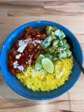 Porc épicé à la mexicaine 🇲🇽 riz au curcuma