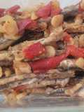 Boquerones fritos con requemao de ajos, pimientos morrones, cayena y vinagre