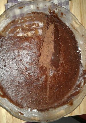 Una foto de Exquisita torta negra en microondas!🍰
