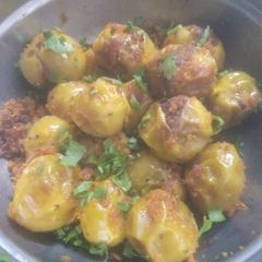A picture of Gujarati style Ripe Gumberry sabzi.