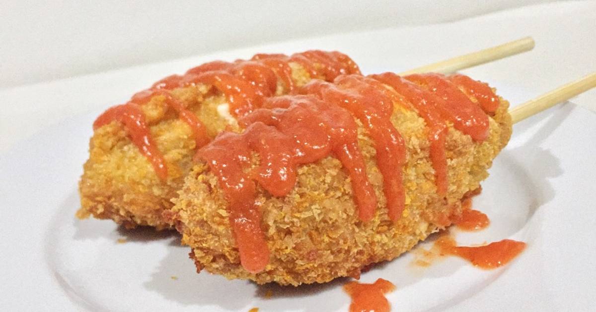 Resep Korean Street Corn Dog/Hotdog Korea/Hotbar oleh Resep Korean Street Corn Dog/Hotdog Korea/Hotbar oleh