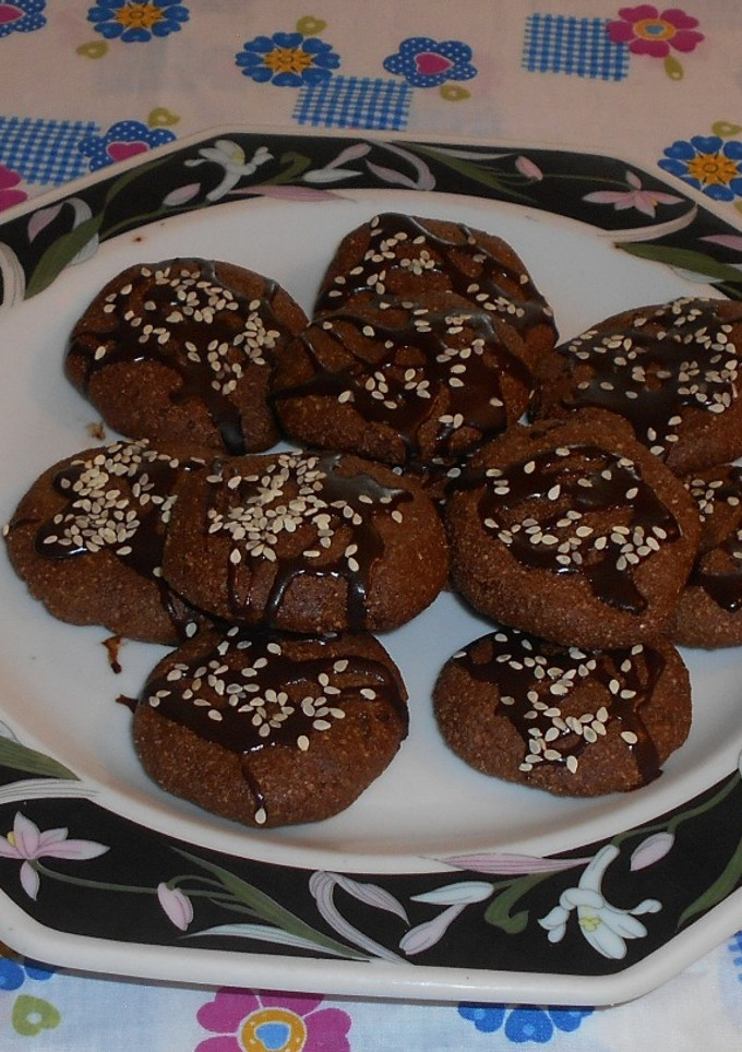 Una foto de Galletas de chocolate y avena