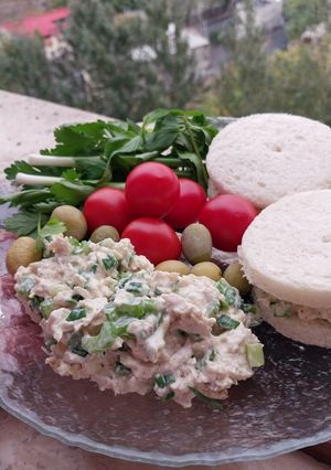 عکسی از دستور سالاد مرغ 🥗با عطر و طعمِ پیازچه و کرفس طعمی متفاوت