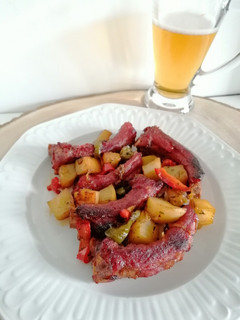 Una foto de Costillas de cerdo a la cerveza